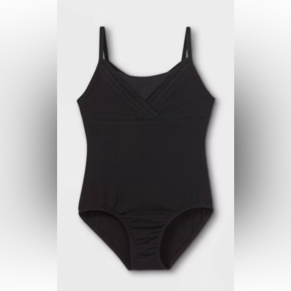 Cat & Jack Girl’s Black Cami Dance Leotard NWT Size M (7/8)